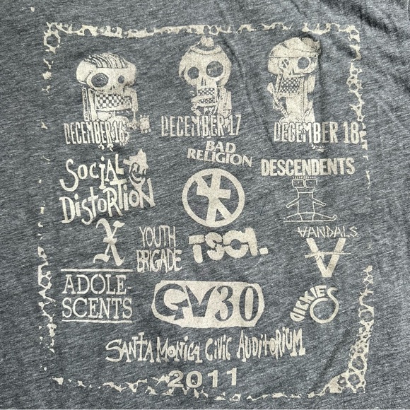 🎱[ Broken English ] 2011 Bad Religion Santa Monica Civic Auditorium Tour Tee - Picture 4 of 11